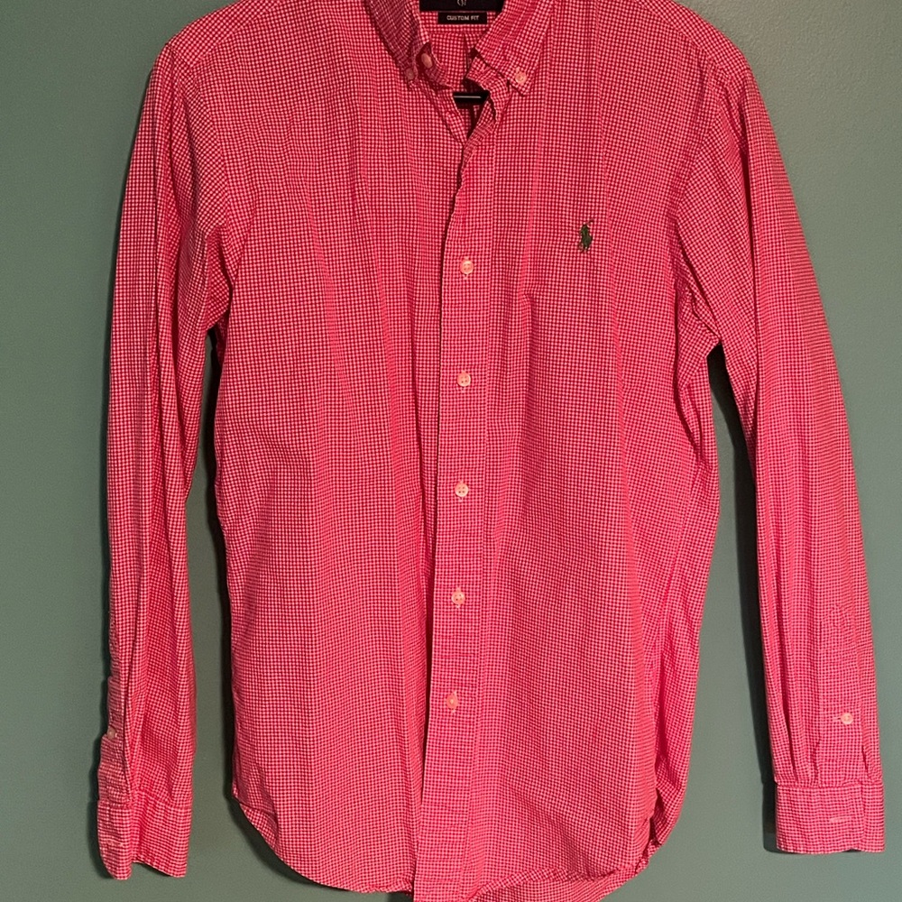 Ralph Lauren Polo Pink Gingham Checkered Shirt